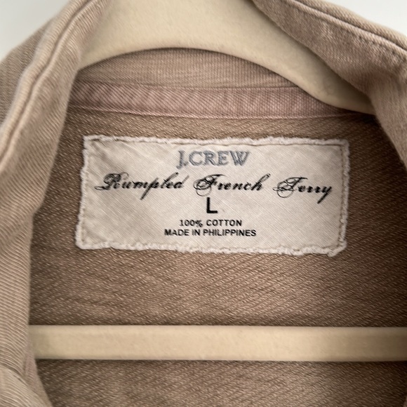 J. Crew Rumpled French Terry Pullover - Picture 2 of 4